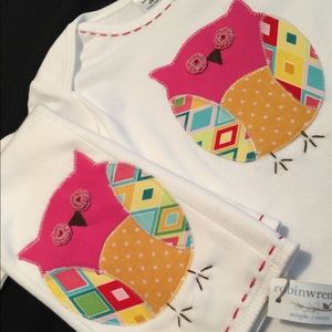 Boutique Baby Shower Set | Gown & Burp Cloth